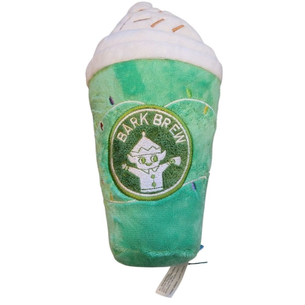 Bark. Green Bark Brew Starbucks Squeaker Toy OS